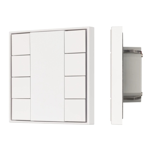 INTELLIGENT ARLIGHT Кнопочная панель KNX-301-22-8-SH-IN White (BUS, Frame) (IARL, IP20 Пластик, 3 года)