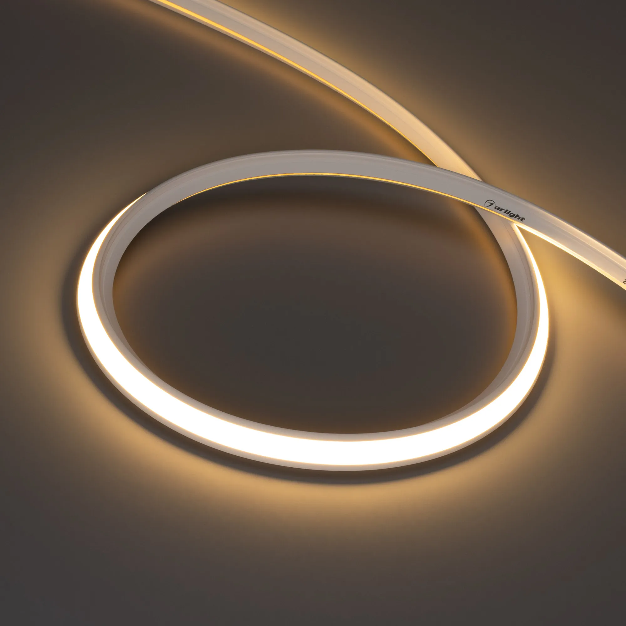 Лента герметичная MOONLIGHT-3D-T-X544-10x10mm 24V Warm3000 (8 W/m, IP67, 5m, wire x1) (Arlight, Вывод боковой, 5 лет) - изображение товара