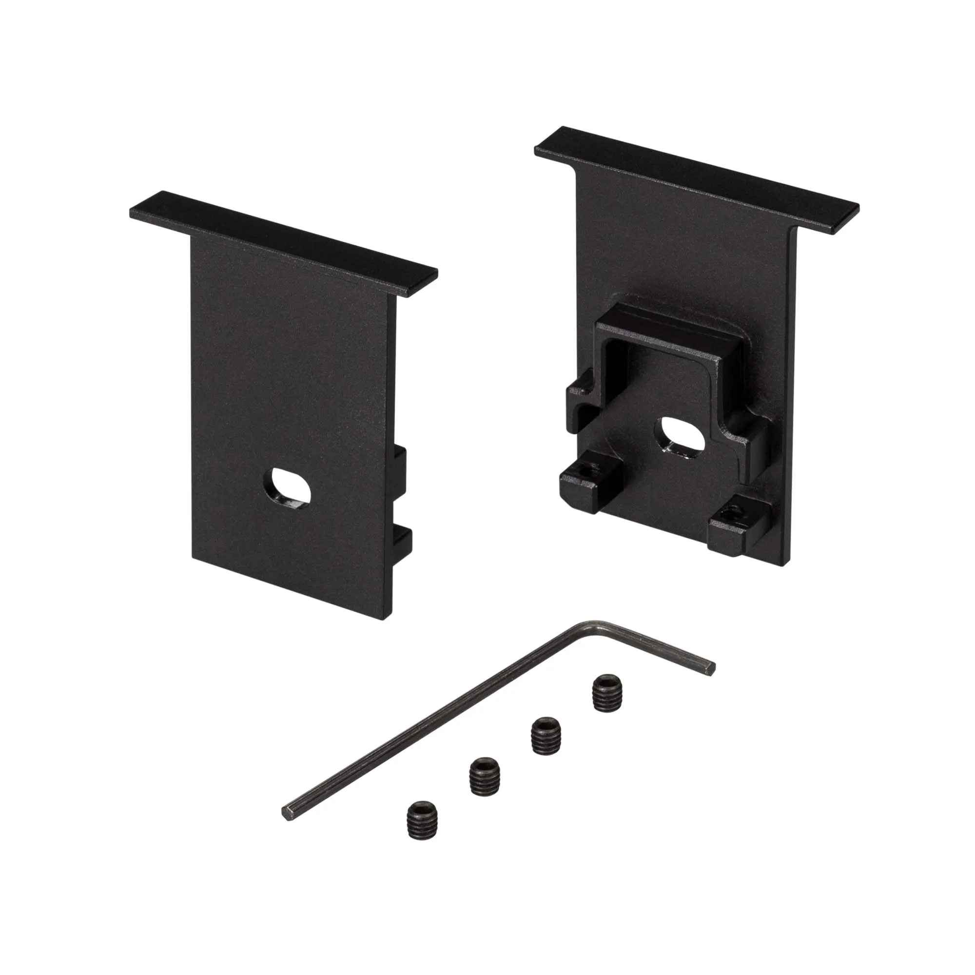 Заглушка SL-COMFORT-2542-F BLACK c отверстием (Arlight, Металл) - изображение товара