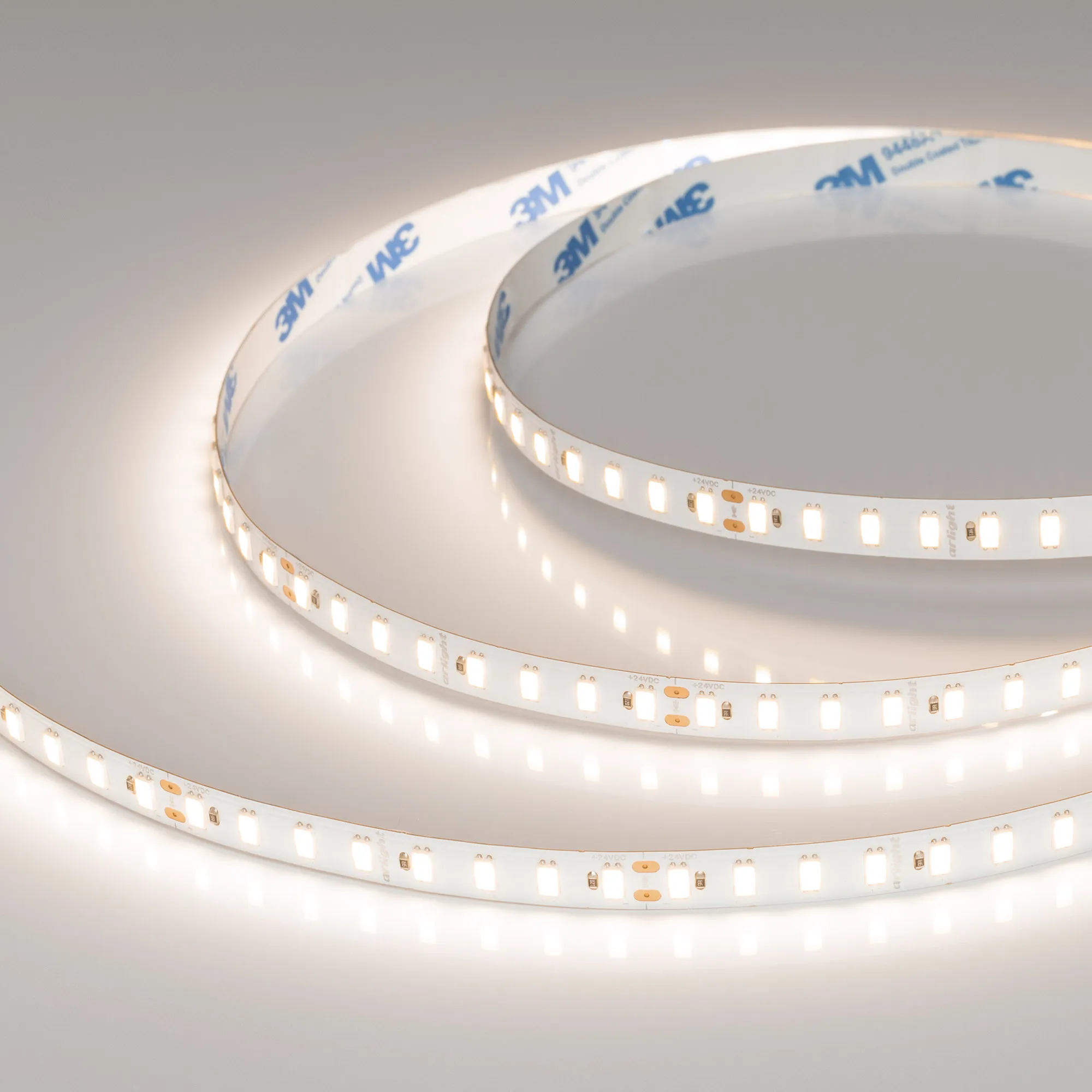 Лента светодиодная ULTRA-C112-10mm 24V Warm3000 (19.2 W/m, IP20, 5630, 5m) (Arlight, высок.эфф.160 лм/Вт) - изображение товара