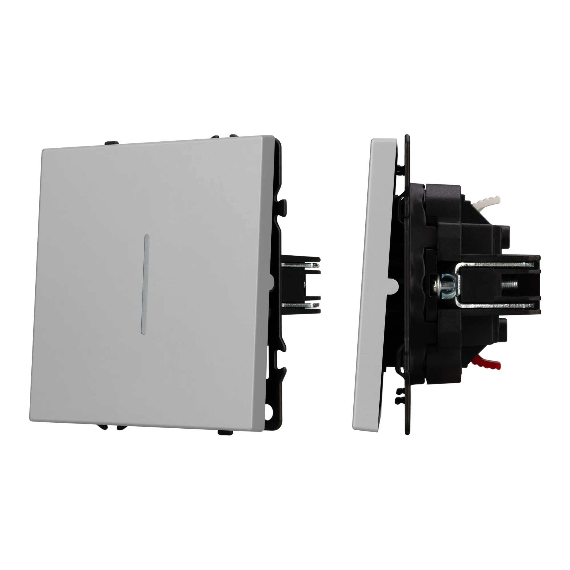 Механизм звонкового выключателя LED SWT-NOBE-MKR1-SFPL-L-IS (230V, 10A) (Arlight, Никель) - изображение товара