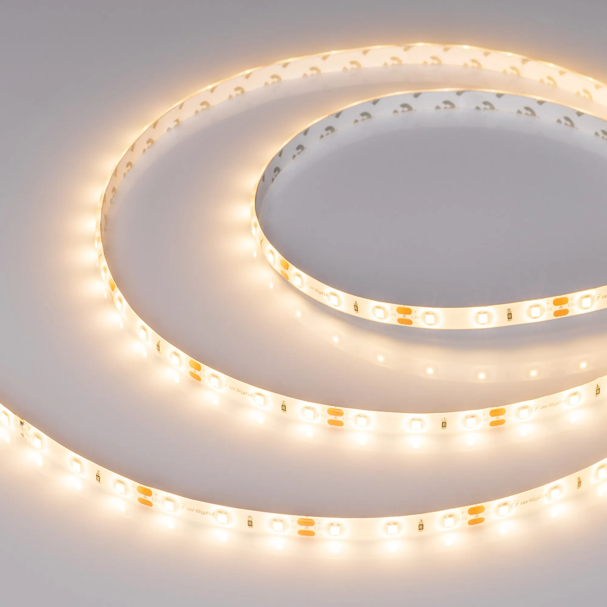 Лента светодиодная герметичная RTW-SE-A60-8mm 12V Warm3000 (4.8 W/m, IP65, 2835, 5m) (Arlight, 4.8 Вт/м, IP65) - изображение товара