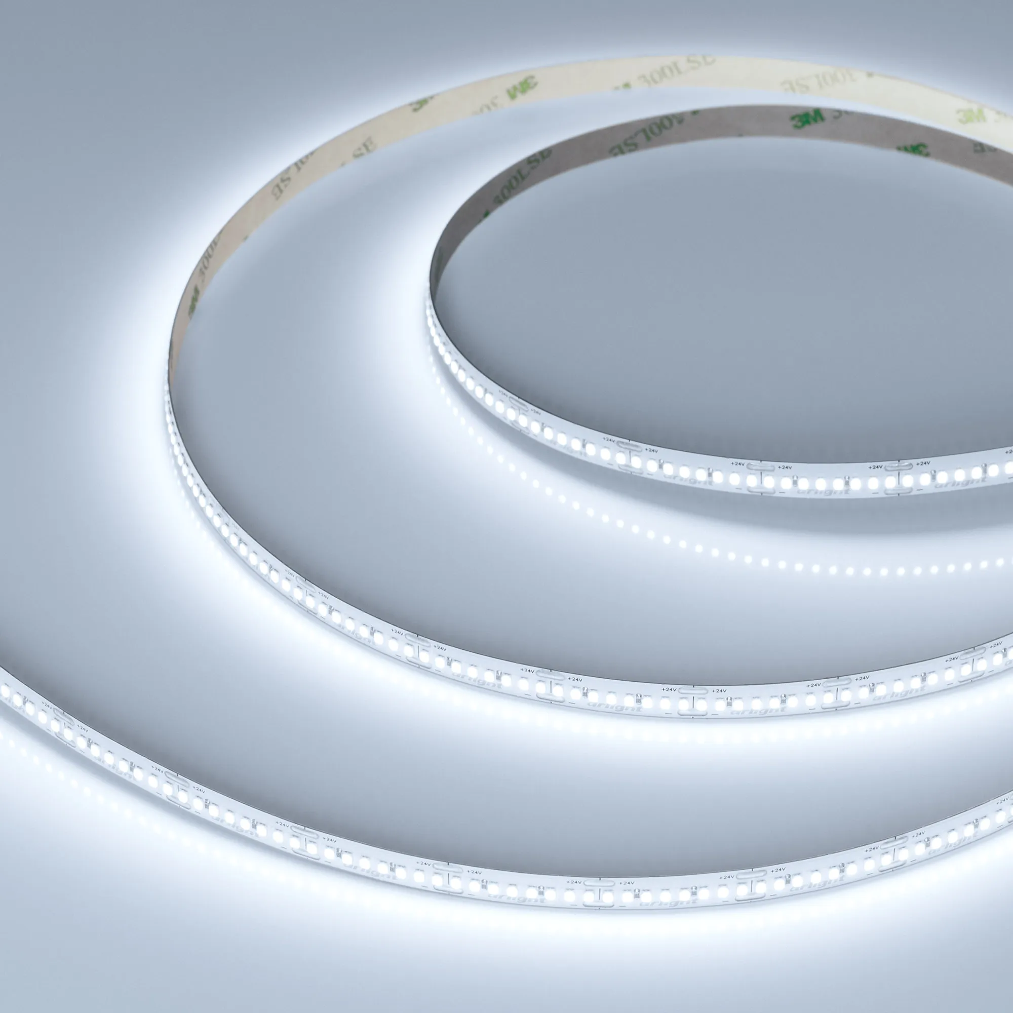 Лента светодиодная MICROLED-M320-8mm 24V White6000 (8 W/m, IP20, 2216, 5m) (Arlight, 130 лм/Вт) - изображение товара