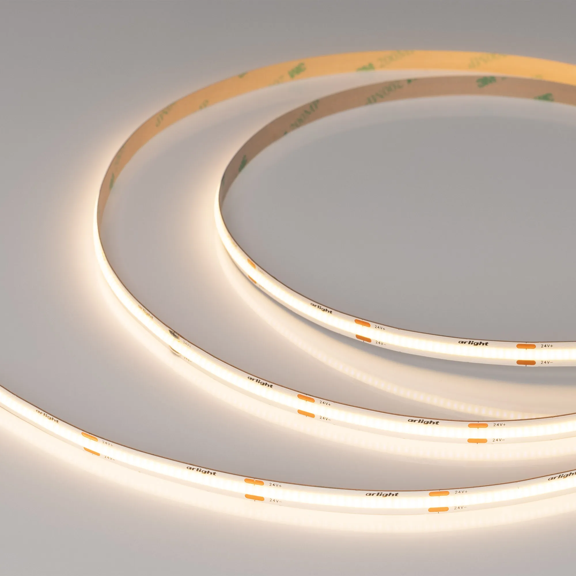 Лента светодиодная COB-X480-8mm 24V Warm3000 (8 W/m, IP20, CSP, 5m) (Arlight, -)