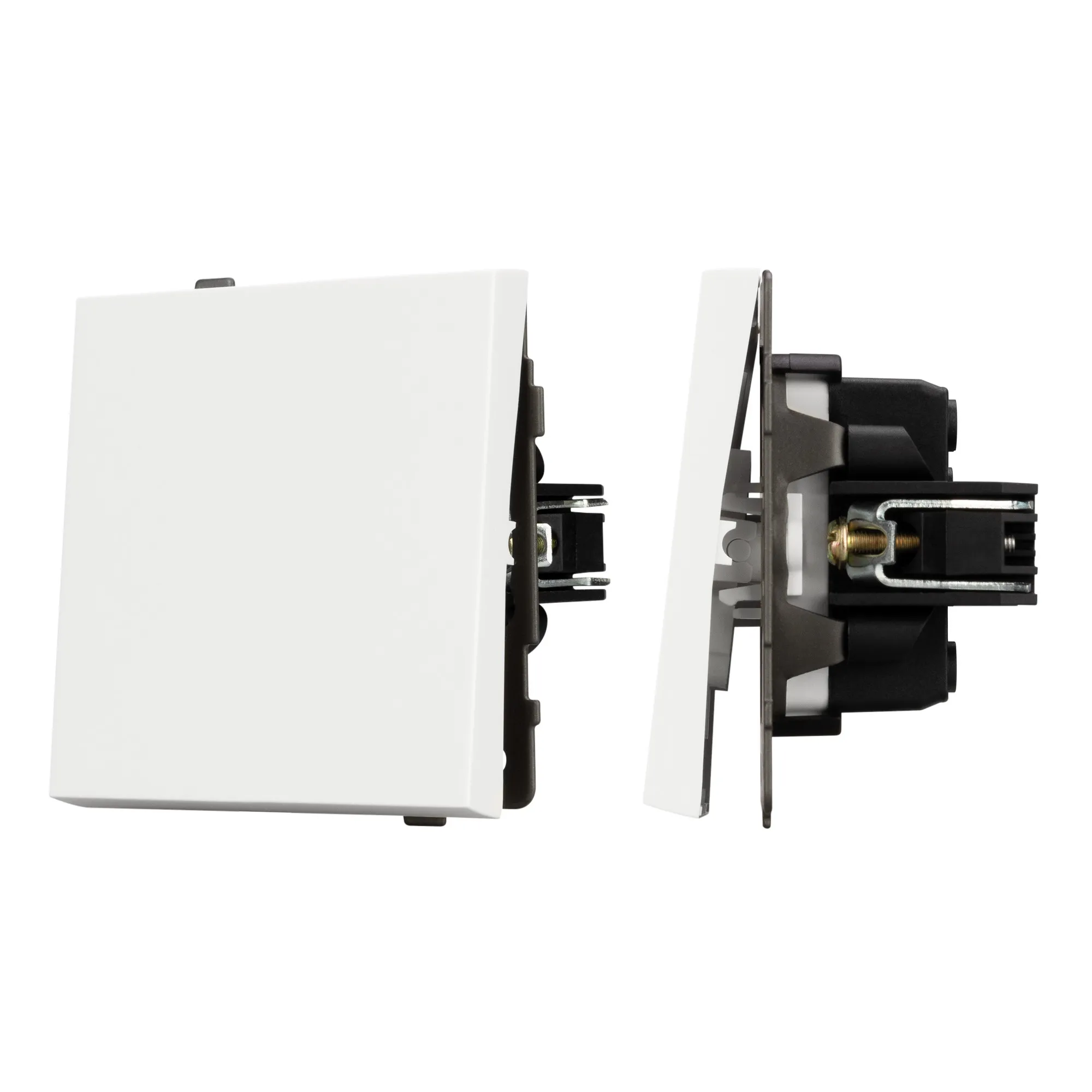 Механизм выключателя одноклавишный проходной SWT-TENDO-MKP1-SFPL-WH (230V, 10A) (Arlight, -)