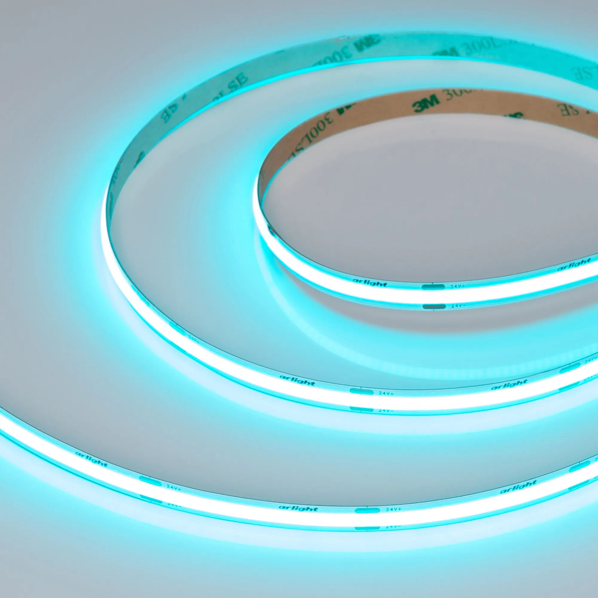 Лента светодиодная COB-X480-8mm 24V Aquamarine (8 W/m, IP20, 5m) (Arlight, -)